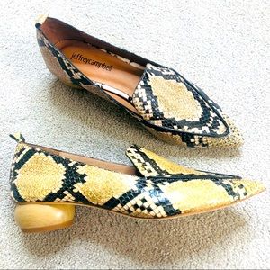 Jeffrey Campbell Viona Snakeskin Sculpted Heel